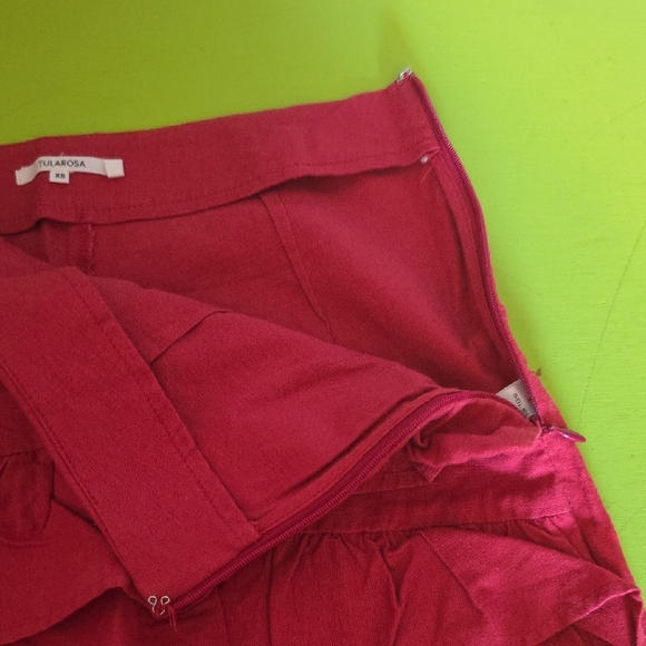 Tularosa Fuchsia Ruffled Mini Skirt - Picture 4 of 4